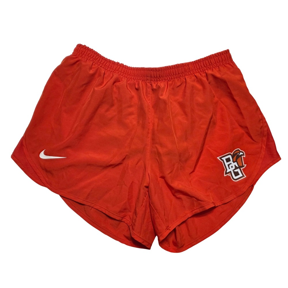 Nike Women Medium Running Shorts Orange BGSU Falcons Dri-FIT Athletic Track